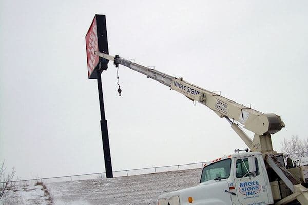 Service Home Depot Pole Sign